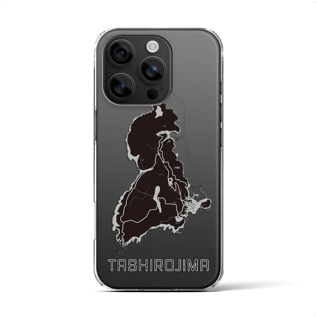 【田代島(宮城県)】地図柄iPhoneケース(クリアタイプ)