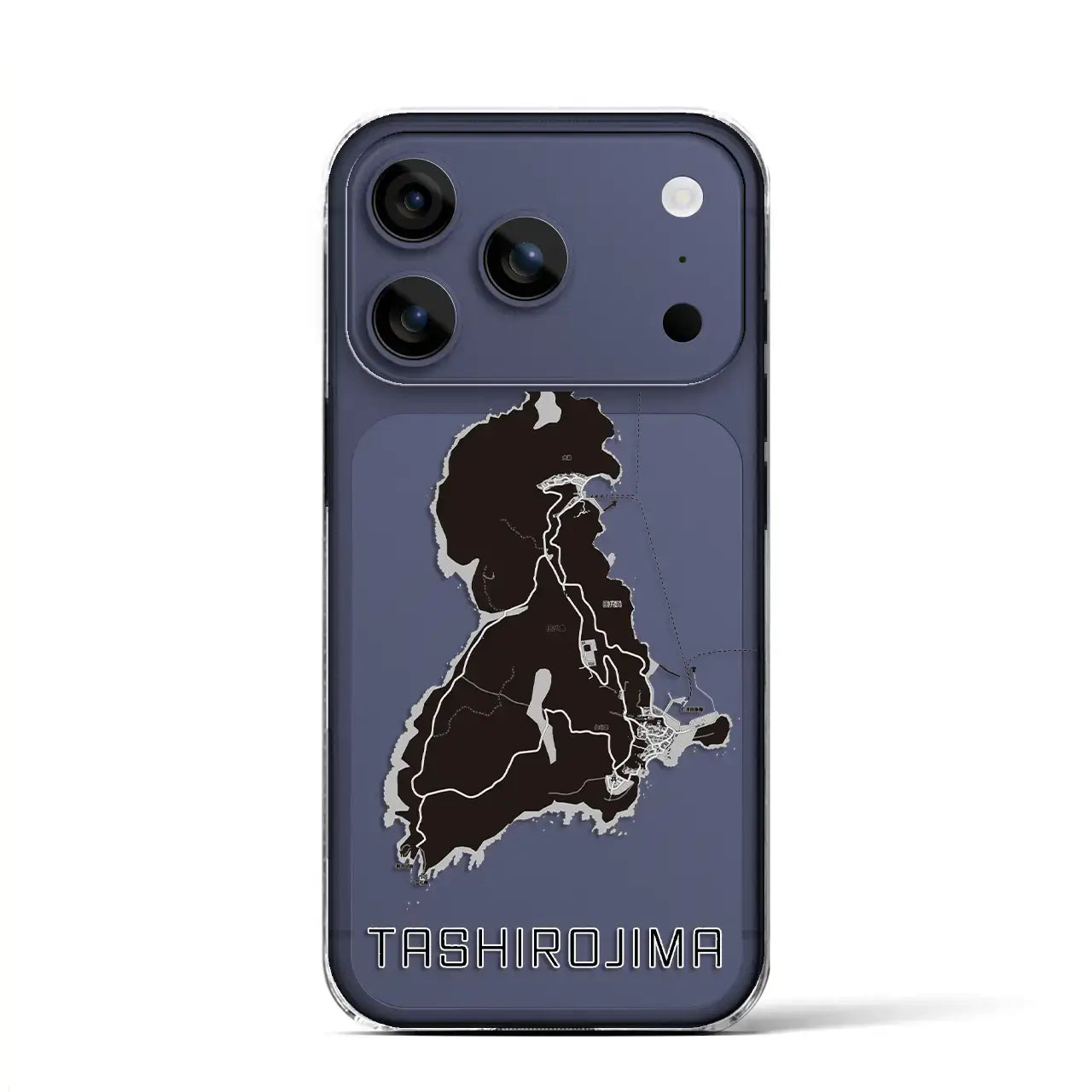 【田代島(宮城県)】地図柄iPhoneケース(クリアタイプ)