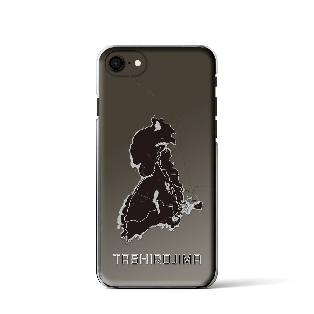 【田代島(宮城県)】地図柄iPhoneケース(クリアタイプ)