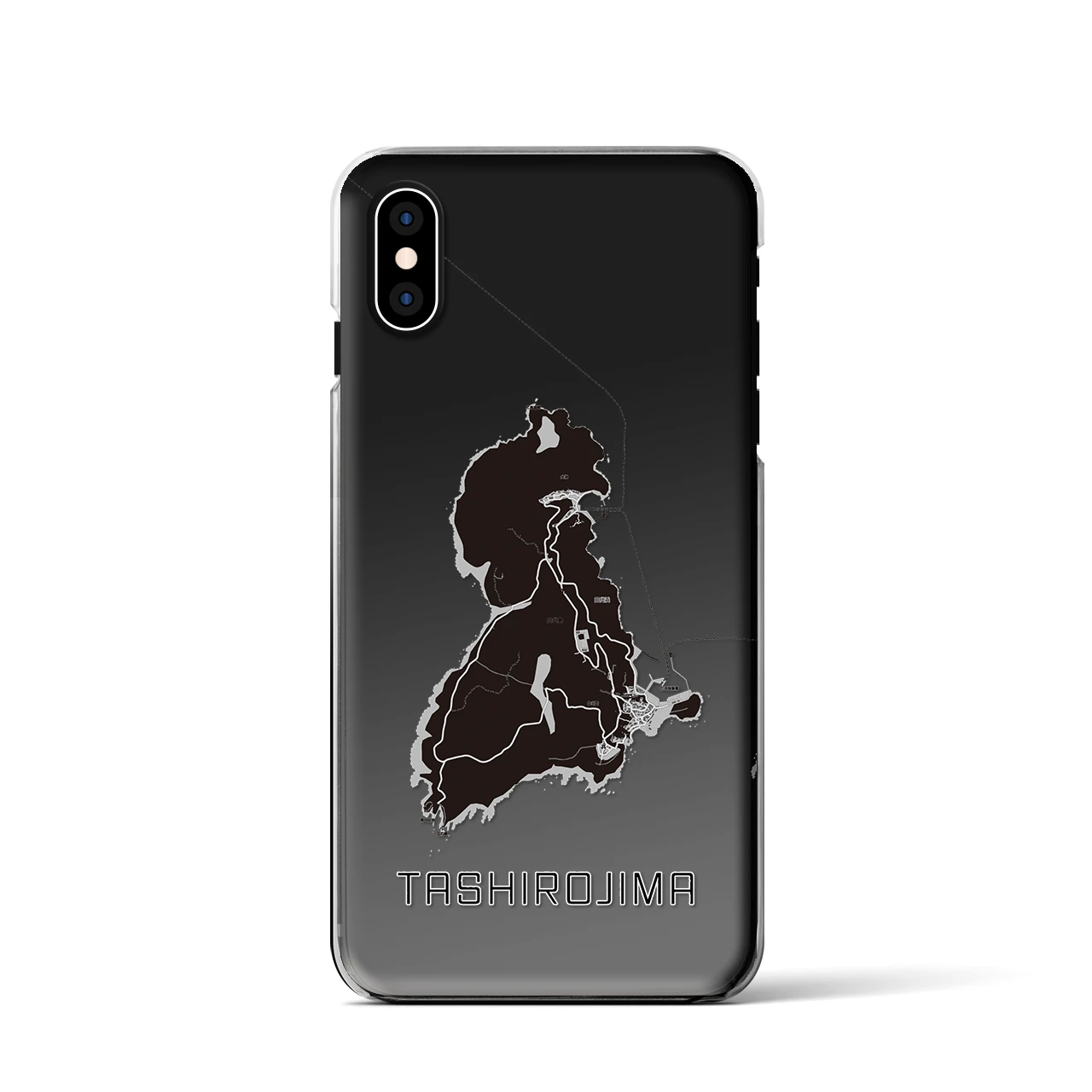 【田代島(宮城県)】地図柄iPhoneケース(クリアタイプ)