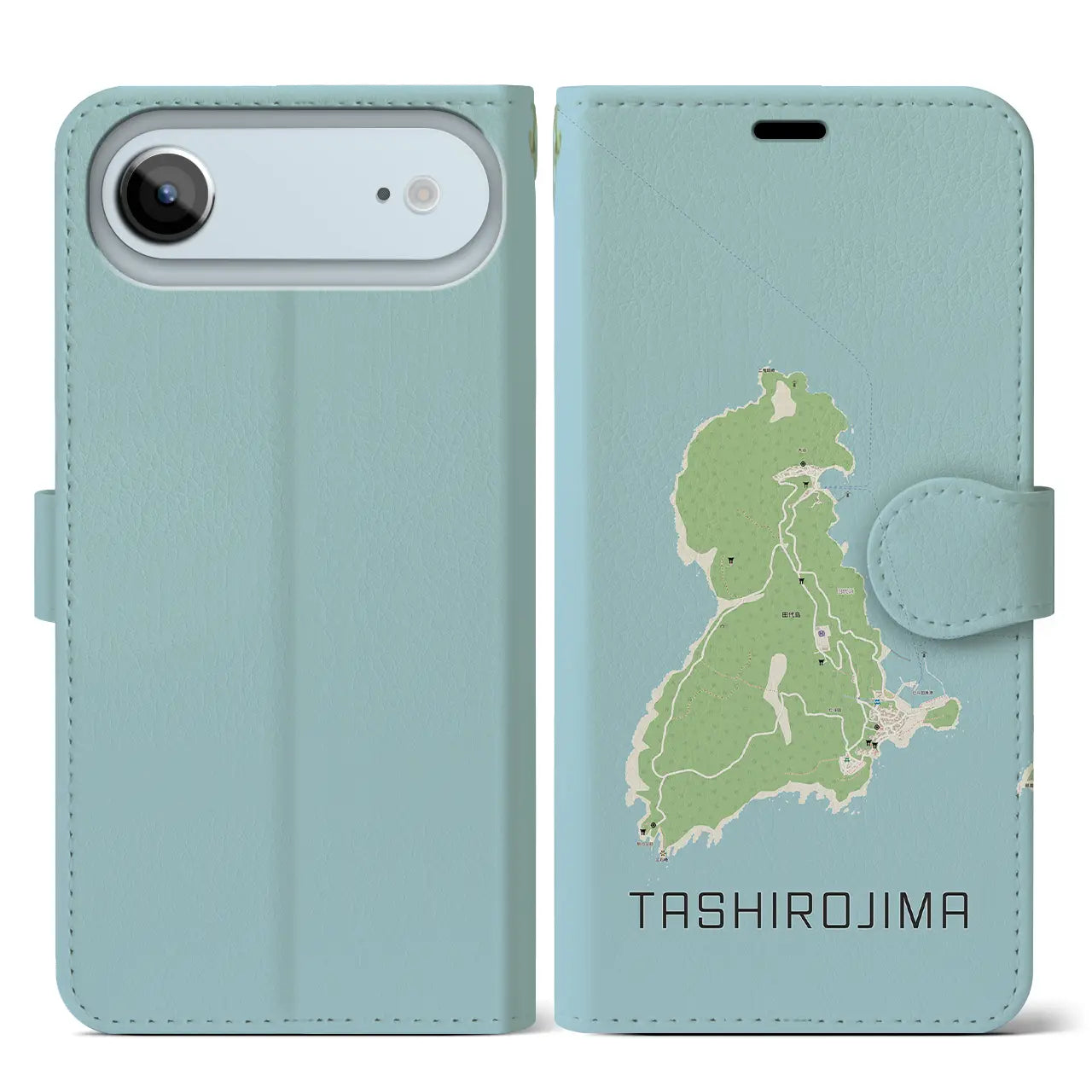 【田代島(宮城県)】地図柄iPhoneケース(手帳タイプ)