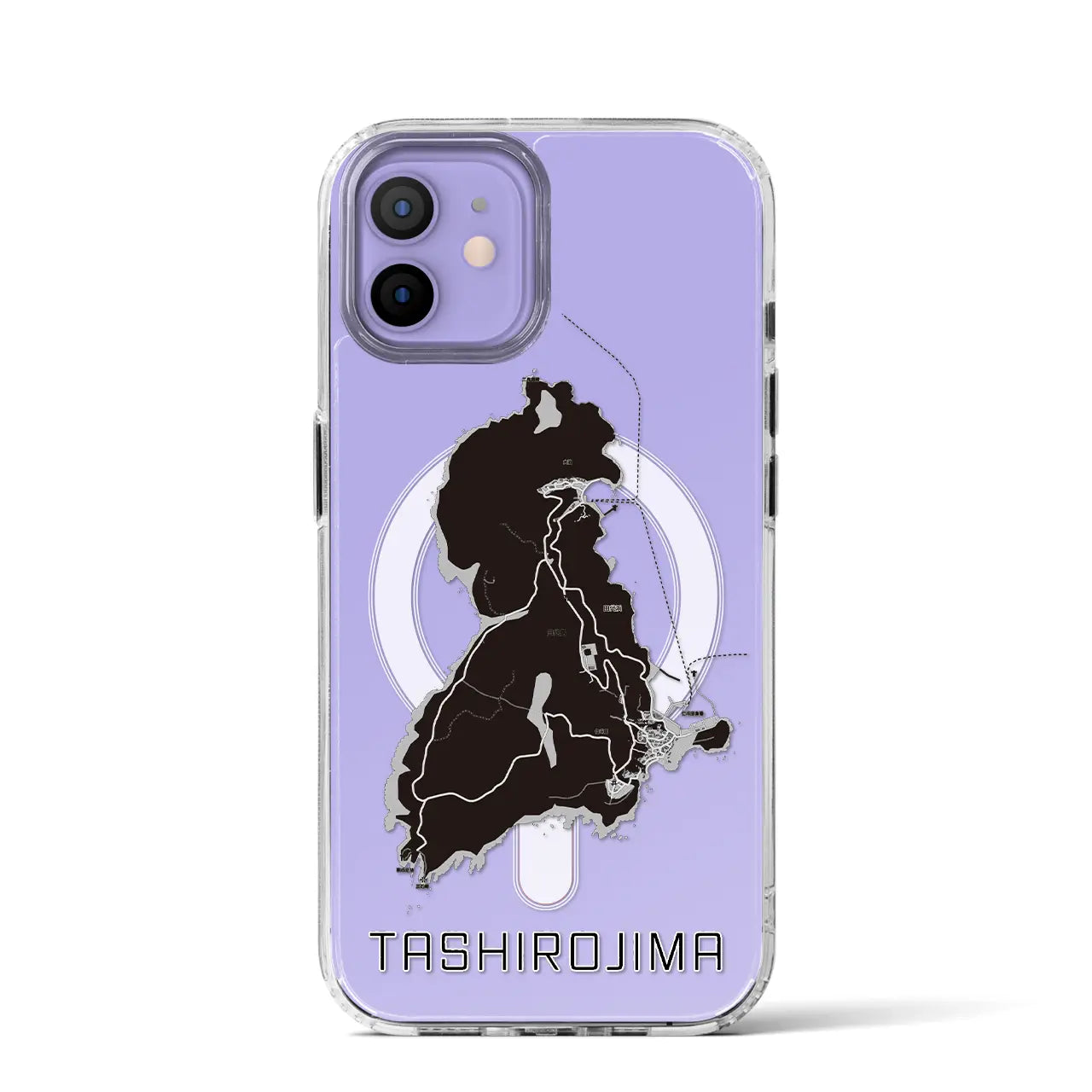 【田代島(宮城県)】地図柄iPhoneケース(MagSafeタイプ)