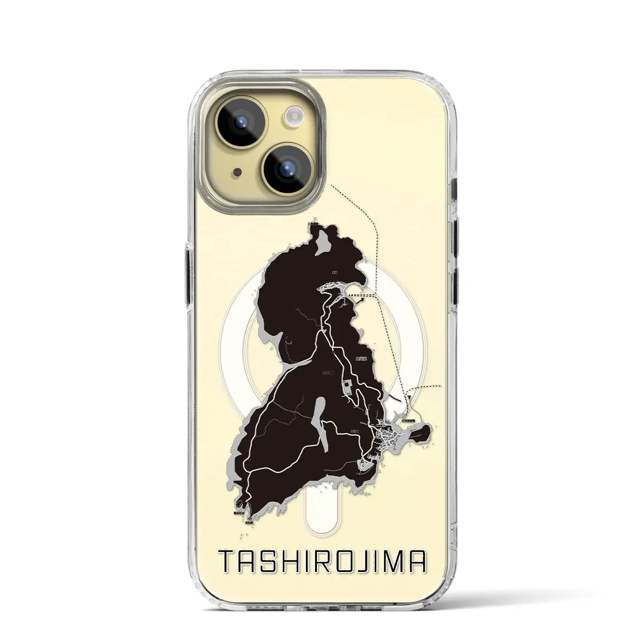【田代島(宮城県)】地図柄iPhoneケース(MagSafeタイプ)