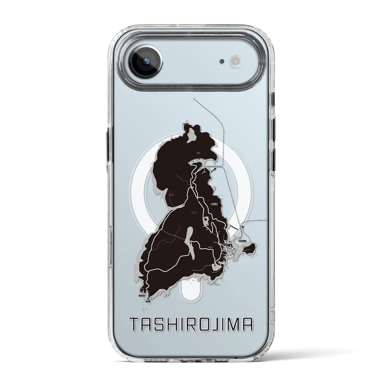 【田代島(宮城県)】地図柄iPhoneケース(MagSafeタイプ)