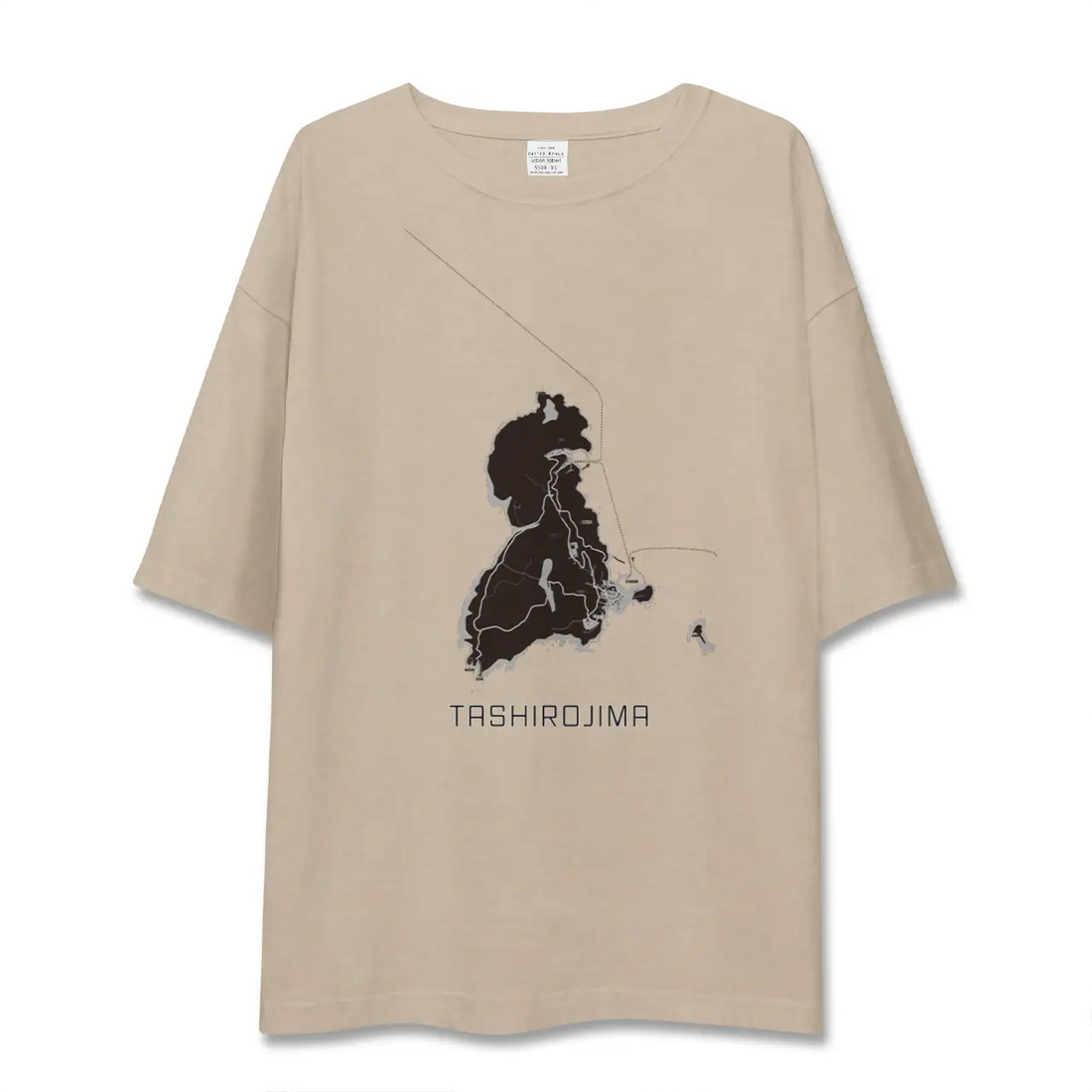 【田代島(宮城県)】地図柄ビッグシルエットTシャツ