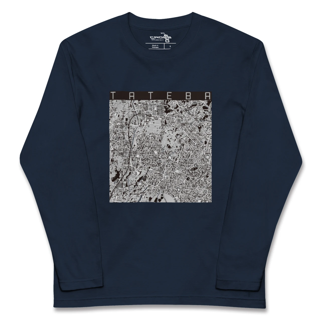 【立場(神奈川県)】地図柄ロングスリーブTシャツ
