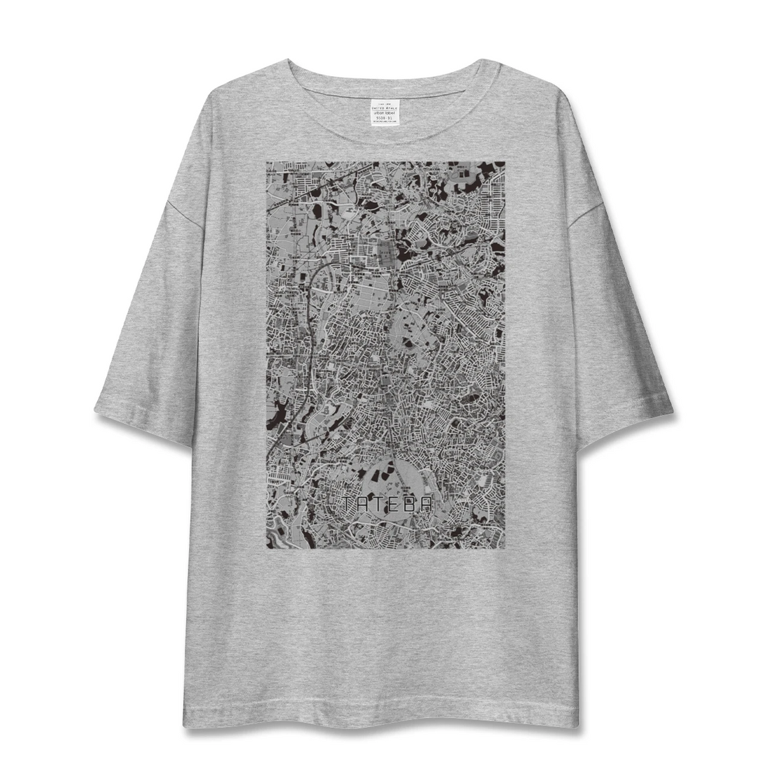 【立場(神奈川県)】地図柄ビッグシルエットTシャツ
