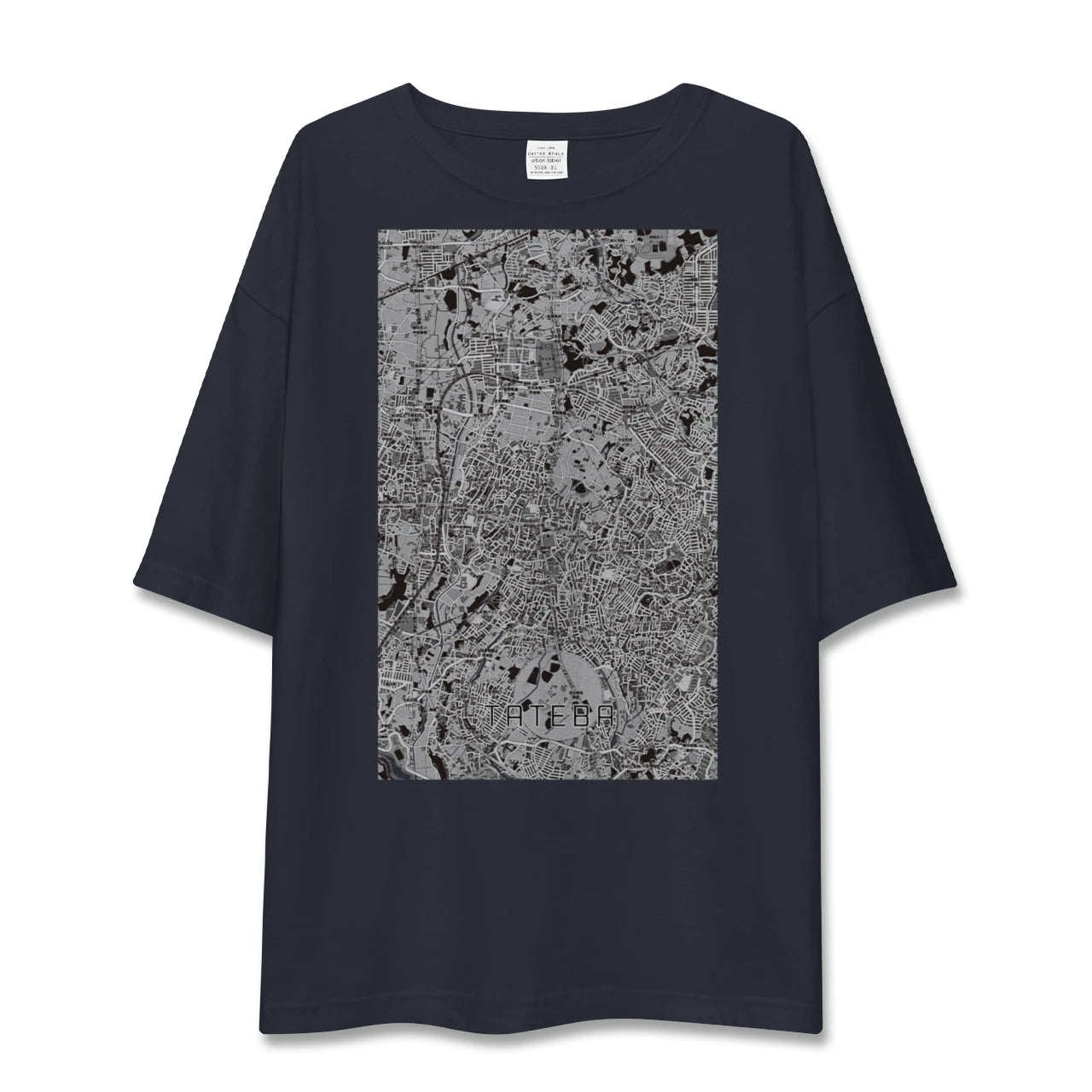 【立場(神奈川県)】地図柄ビッグシルエットTシャツ