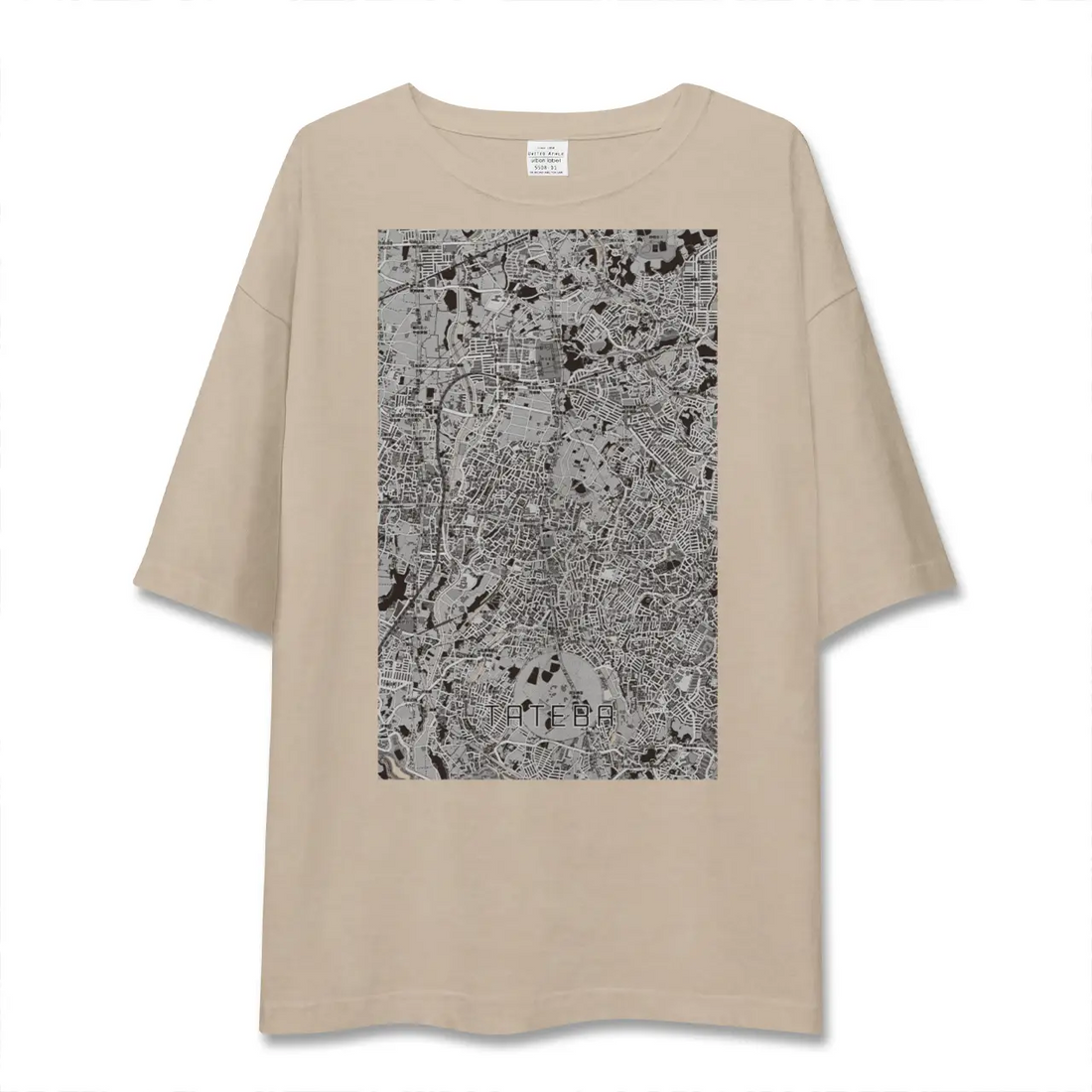 【立場(神奈川県)】地図柄ビッグシルエットTシャツ