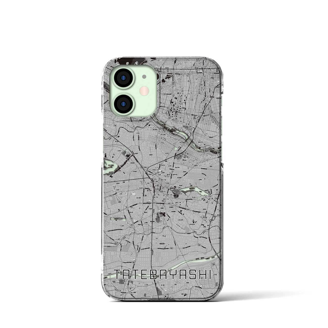 【館林(群馬県)】地図柄iPhoneケース(クリアタイプ)