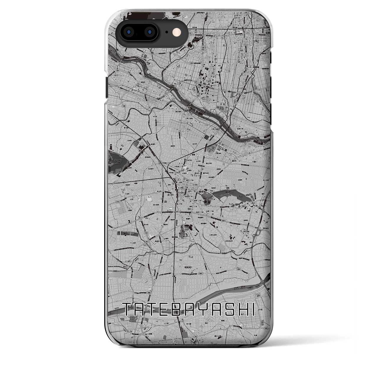 【館林(群馬県)】地図柄iPhoneケース(クリアタイプ)