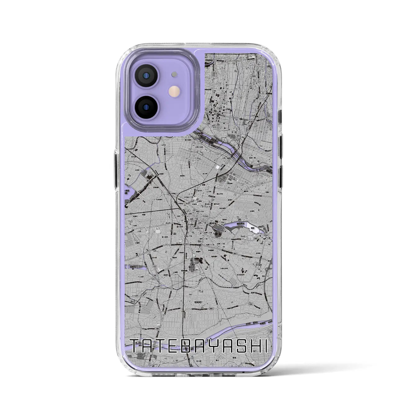 【館林(群馬県)】地図柄iPhoneケース(MagSafeタイプ)