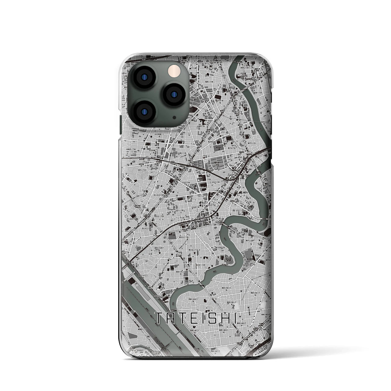 【立石(東京都)】地図柄iPhoneケース(クリアタイプ)