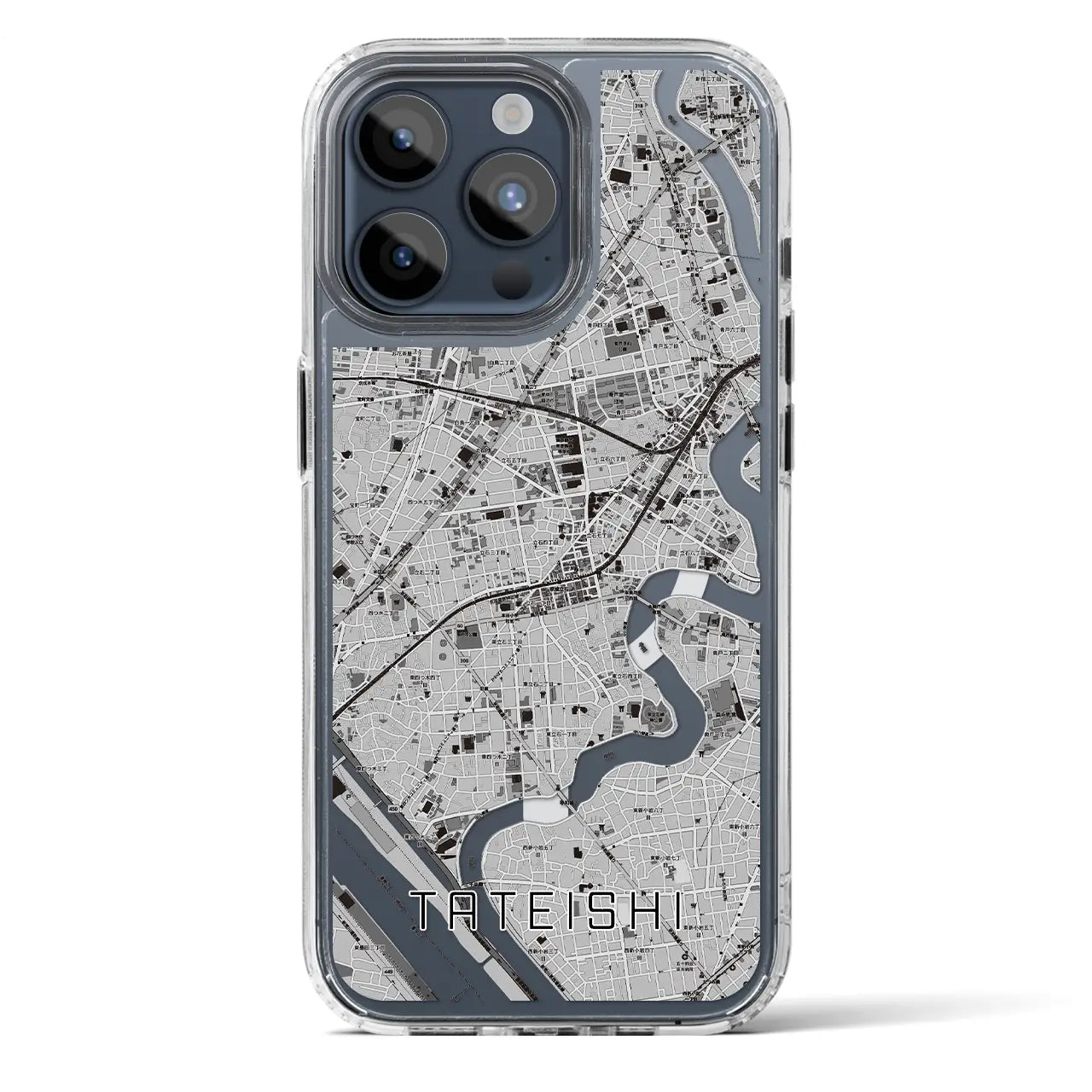 【立石(東京都)】地図柄iPhoneケース(MagSafeタイプ)