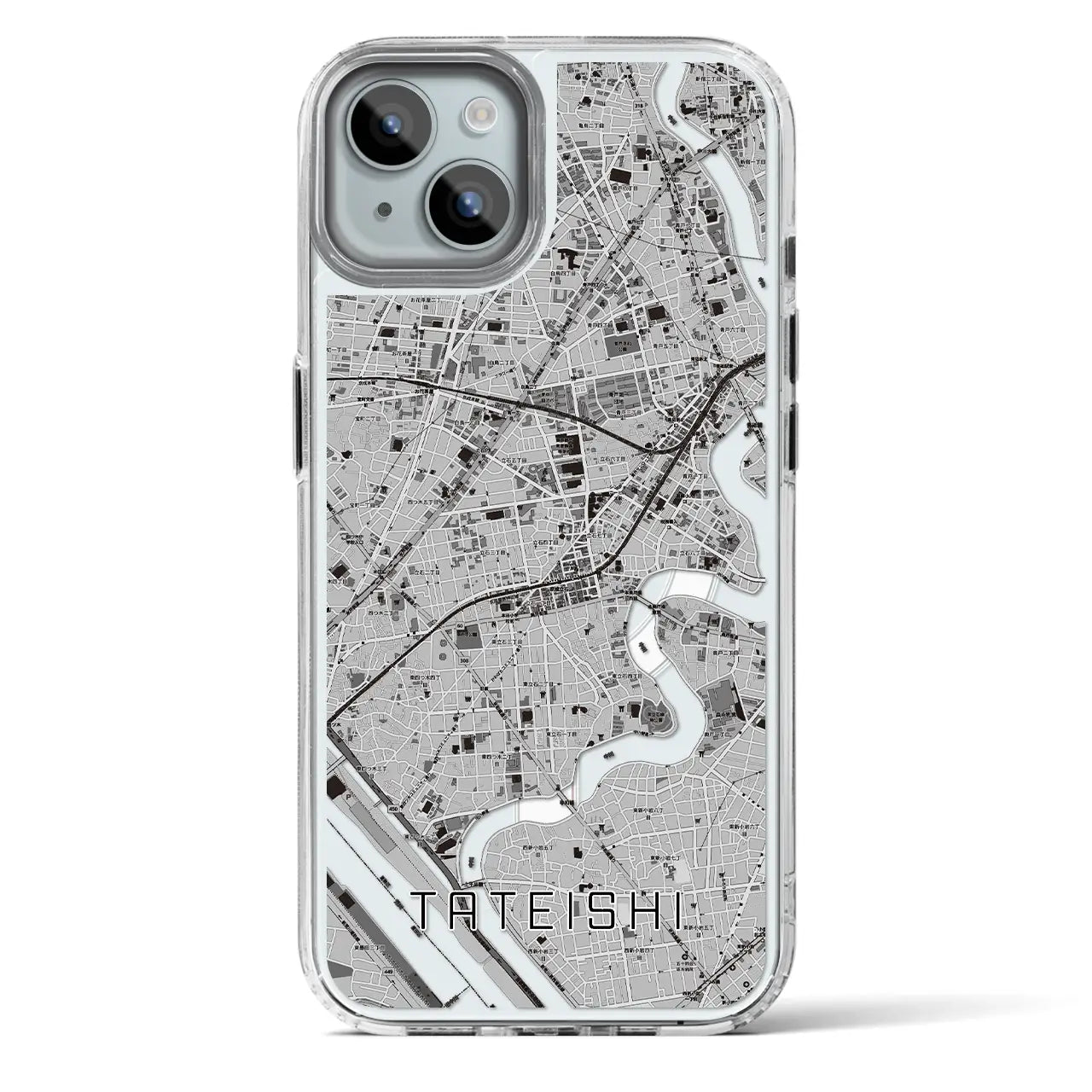 【立石(東京都)】地図柄iPhoneケース(MagSafeタイプ)