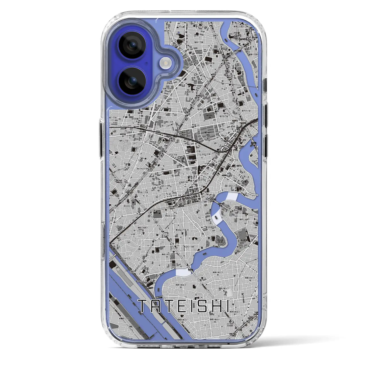 【立石(東京都)】地図柄iPhoneケース(MagSafeタイプ)