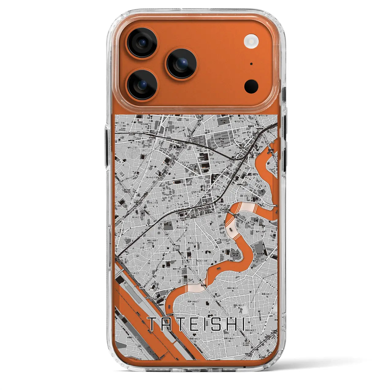 【立石(東京都)】地図柄iPhoneケース(MagSafeタイプ)