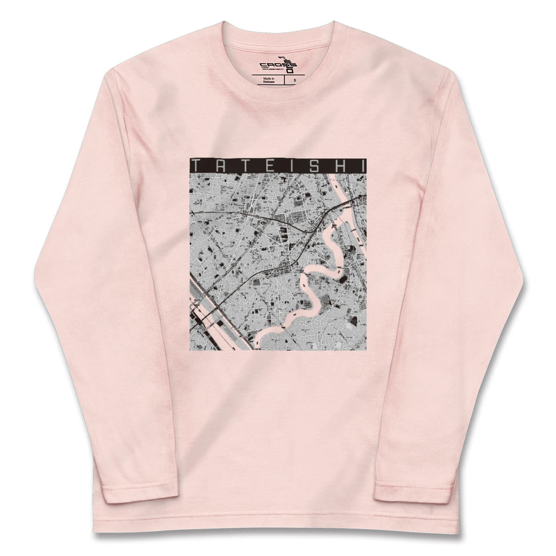 【立石(東京都)】地図柄ロングスリーブTシャツ