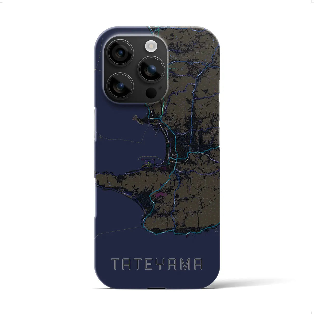 【館山2(千葉県)】地図柄iPhoneケース(バックカバータイプ)