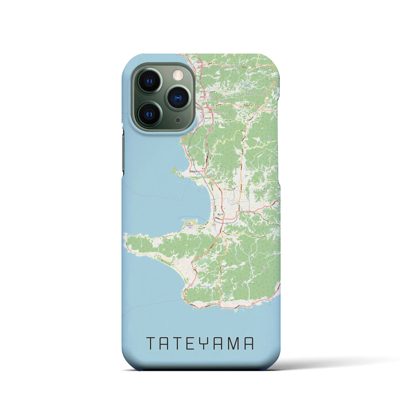 【館山2(千葉県)】地図柄iPhoneケース(バックカバータイプ)