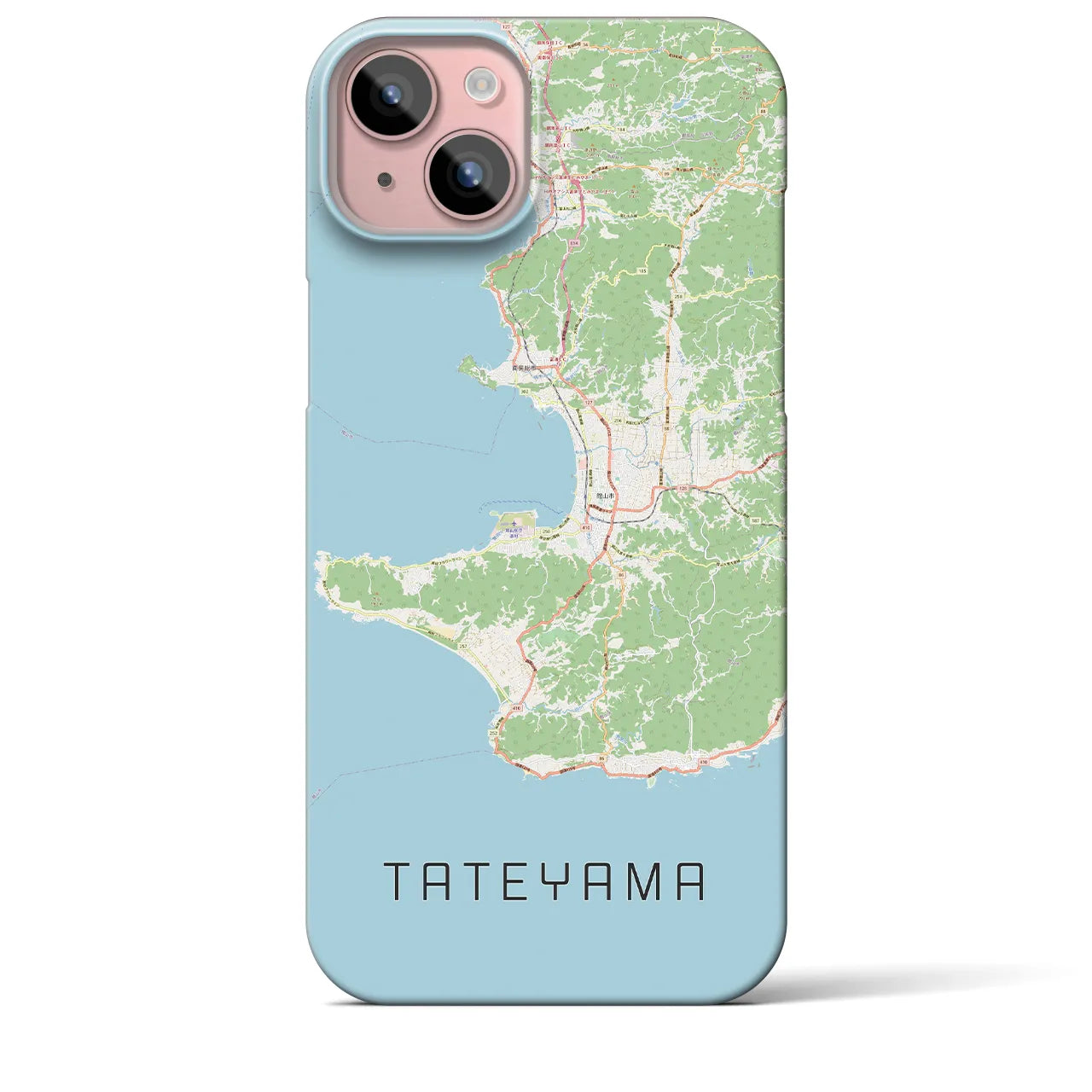 【館山2(千葉県)】地図柄iPhoneケース(バックカバータイプ)