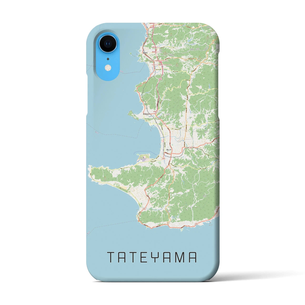 【館山2(千葉県)】地図柄iPhoneケース(バックカバータイプ)