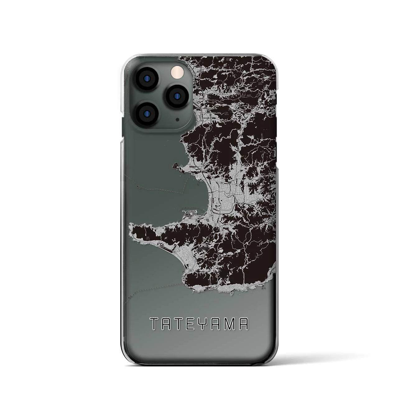 【館山2(千葉県)】地図柄iPhoneケース(クリアタイプ)