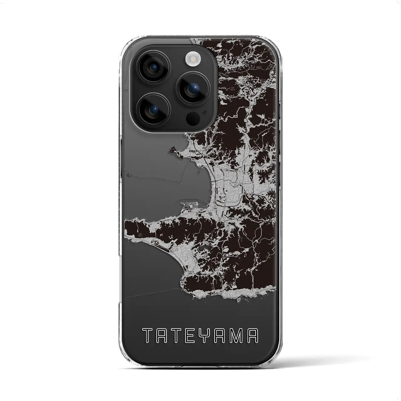 【館山2(千葉県)】地図柄iPhoneケース(クリアタイプ)