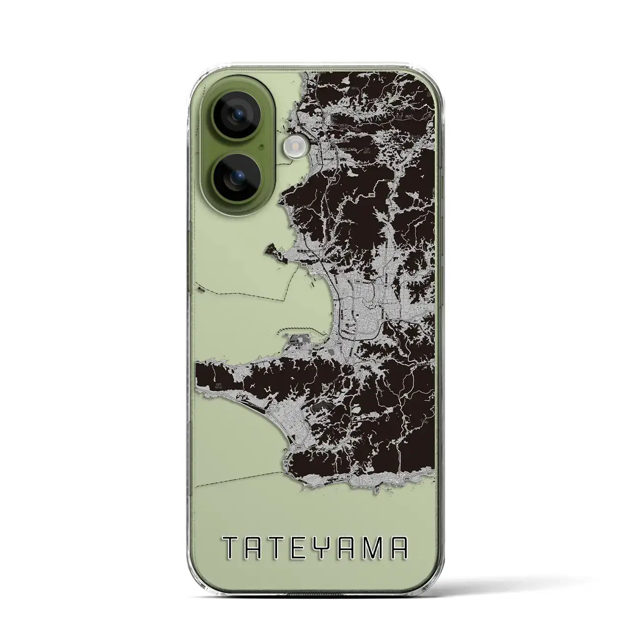 【館山2(千葉県)】地図柄iPhoneケース(クリアタイプ)