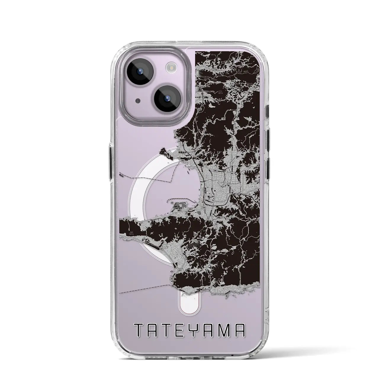 【館山2(千葉県)】地図柄iPhoneケース(MagSafeタイプ)