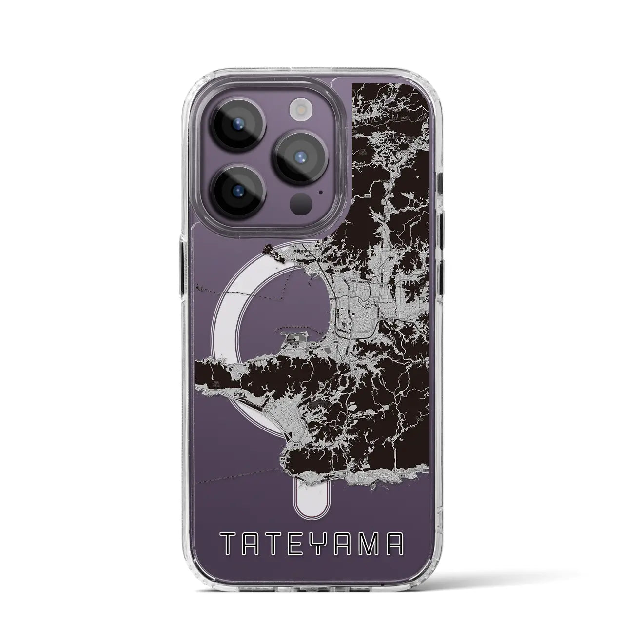 【館山2(千葉県)】地図柄iPhoneケース(MagSafeタイプ)