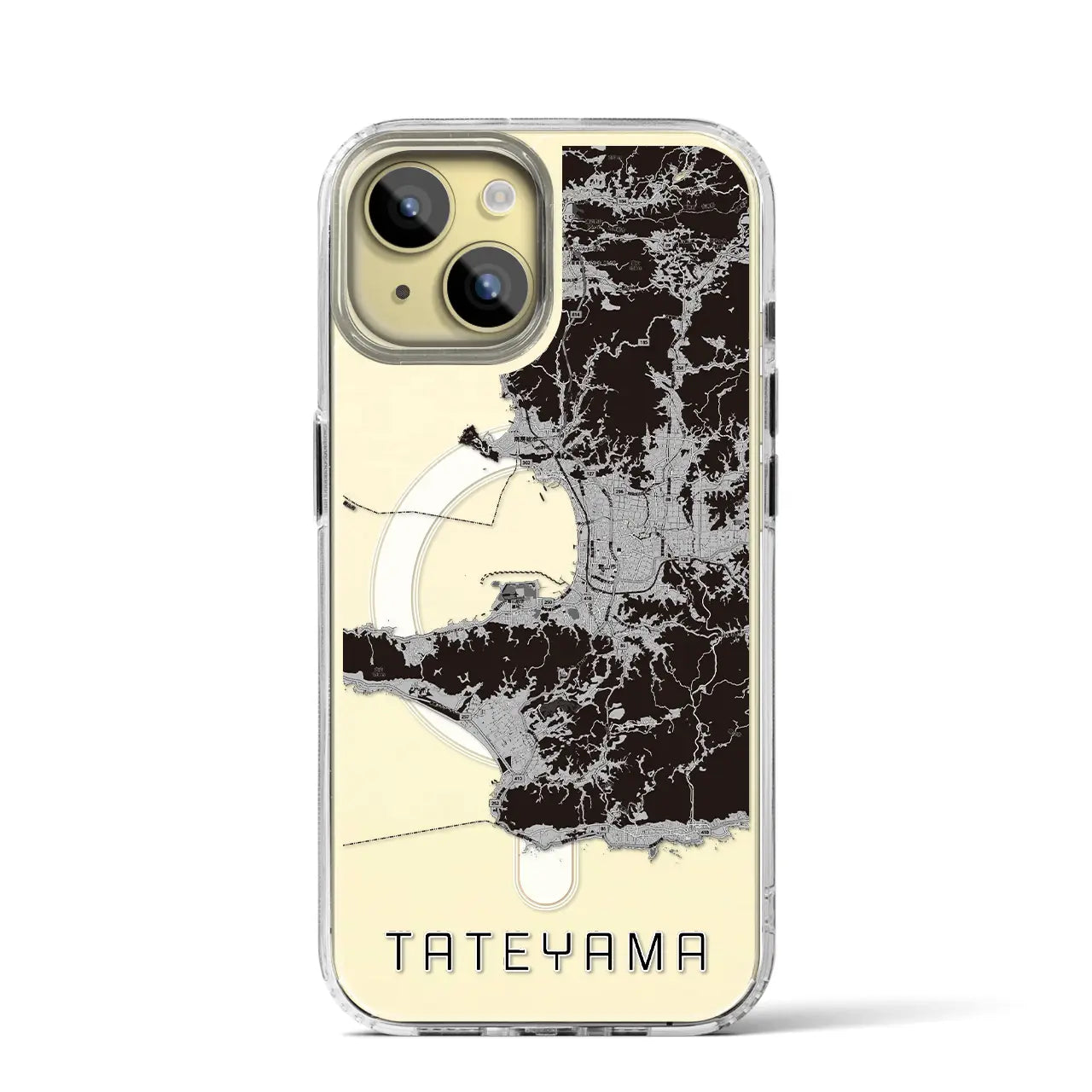 【館山2(千葉県)】地図柄iPhoneケース(MagSafeタイプ)