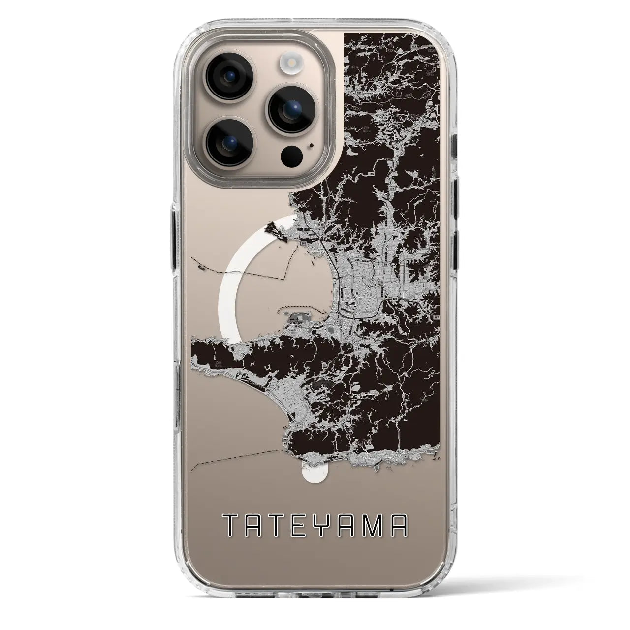 【館山2(千葉県)】地図柄iPhoneケース(MagSafeタイプ)