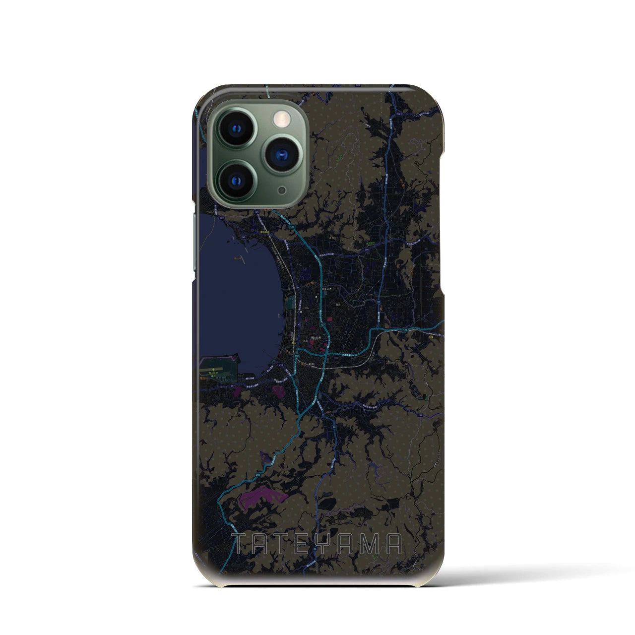 【館山(千葉県)】地図柄iPhoneケース(バックカバータイプ)