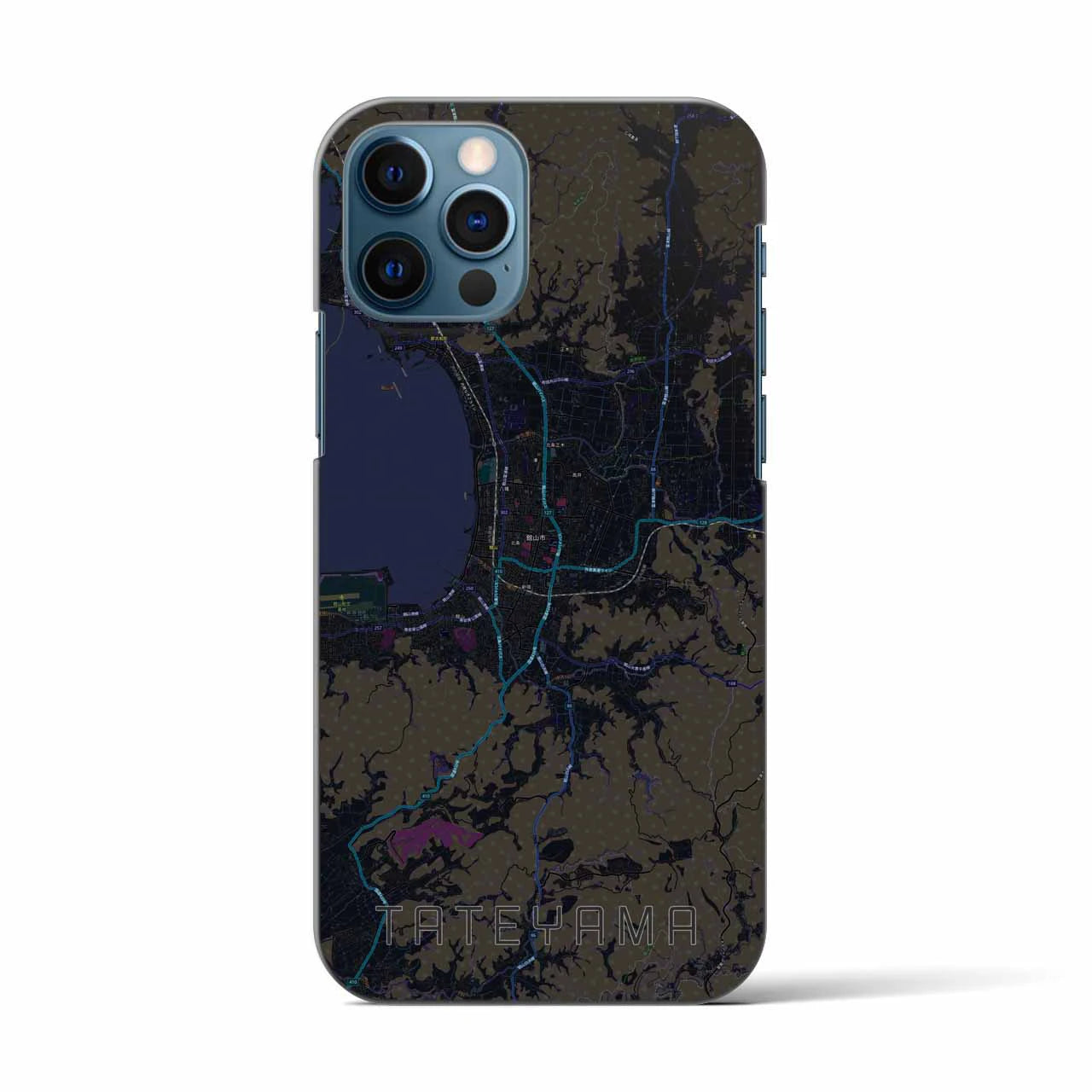 【館山(千葉県)】地図柄iPhoneケース(バックカバータイプ)