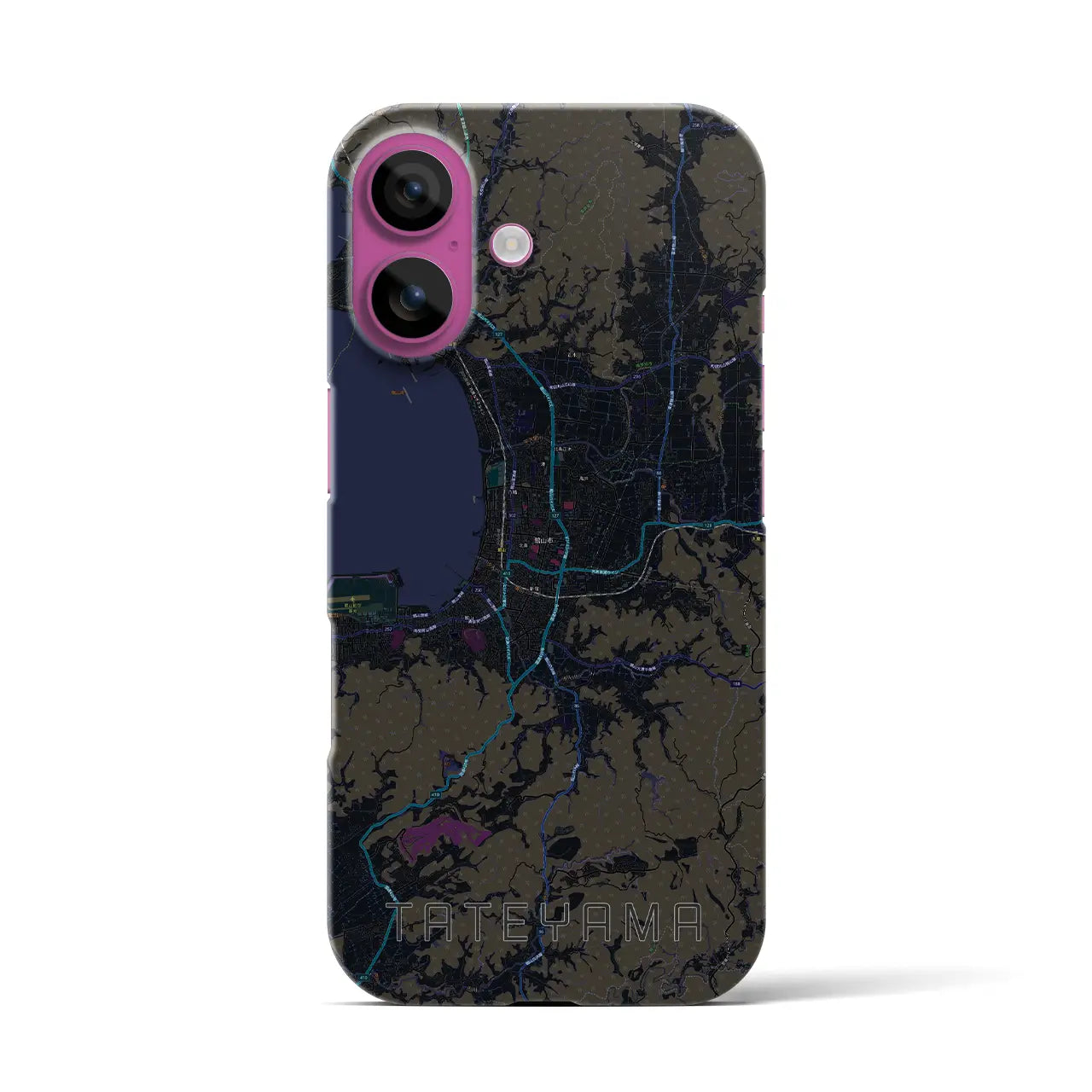 【館山(千葉県)】地図柄iPhoneケース(バックカバータイプ)