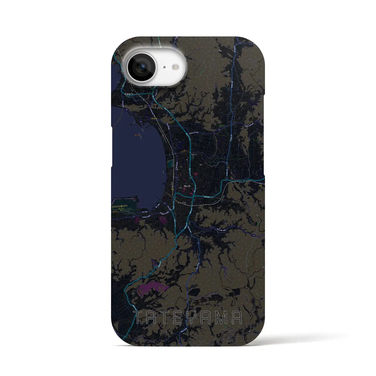 【館山(千葉県)】地図柄iPhoneケース(バックカバータイプ)