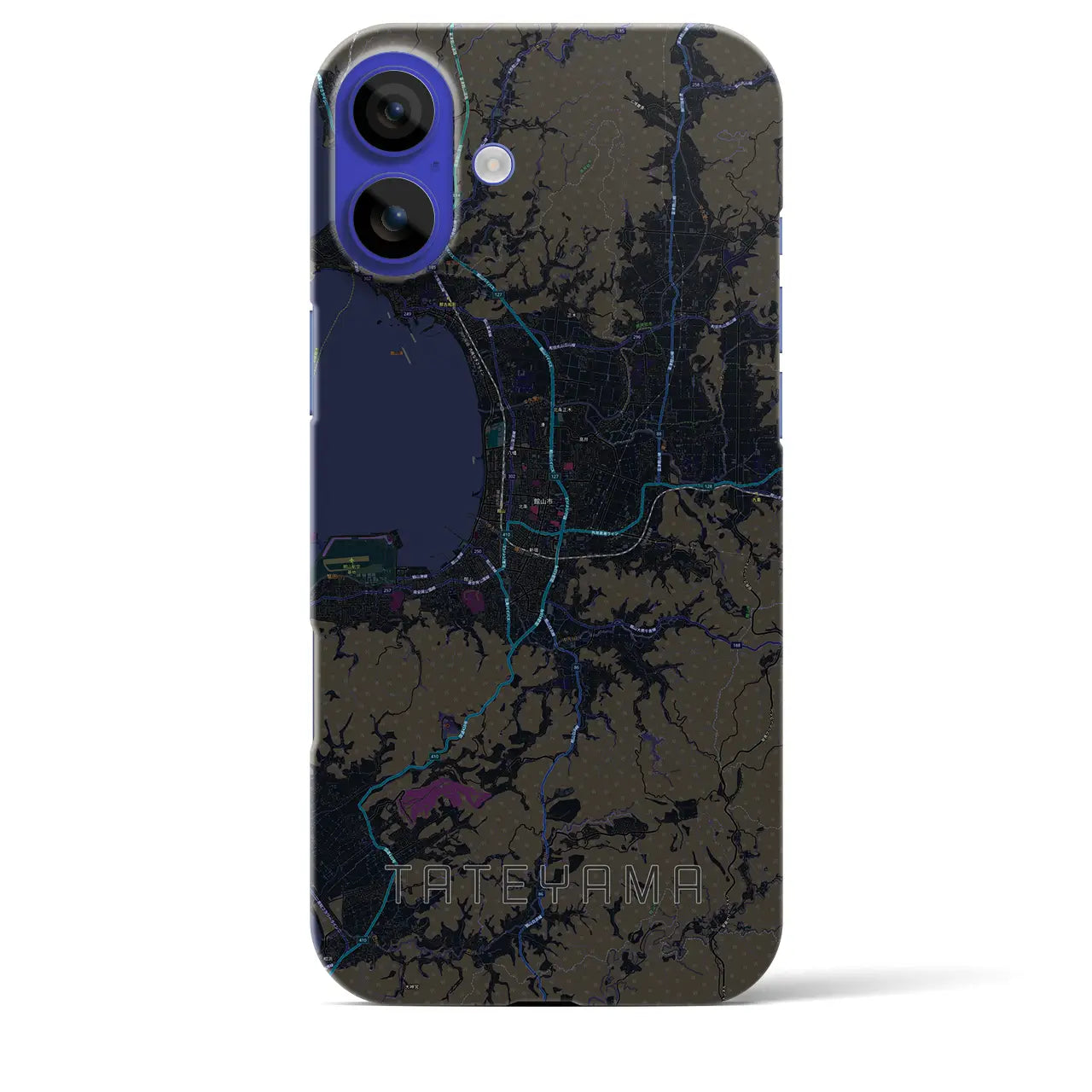 【館山(千葉県)】地図柄iPhoneケース(バックカバータイプ)