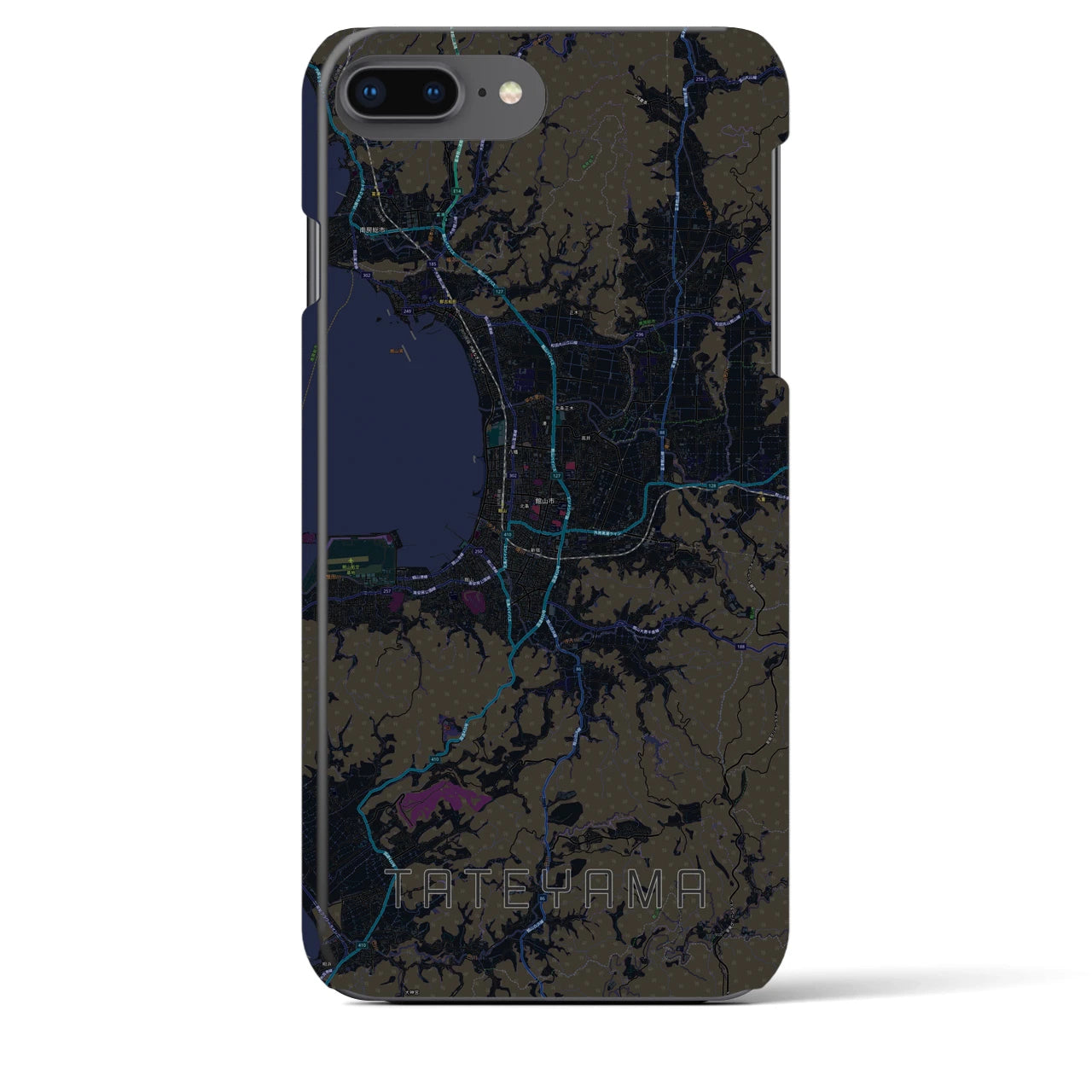 【館山(千葉県)】地図柄iPhoneケース(バックカバータイプ)