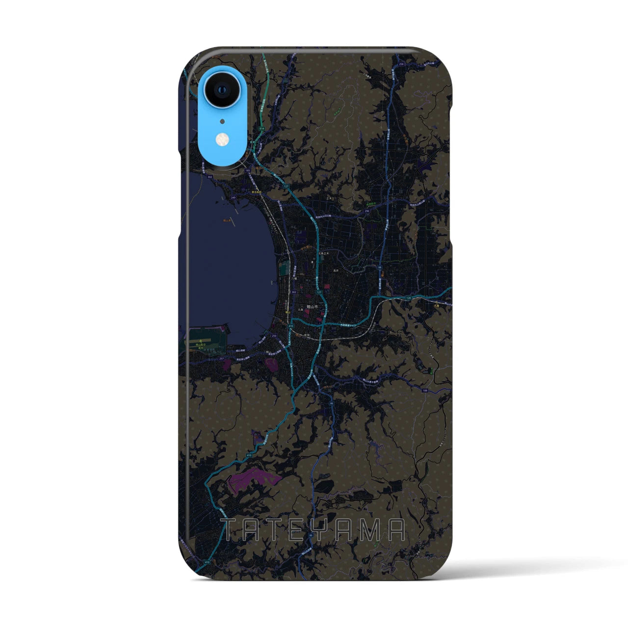 【館山(千葉県)】地図柄iPhoneケース(バックカバータイプ)