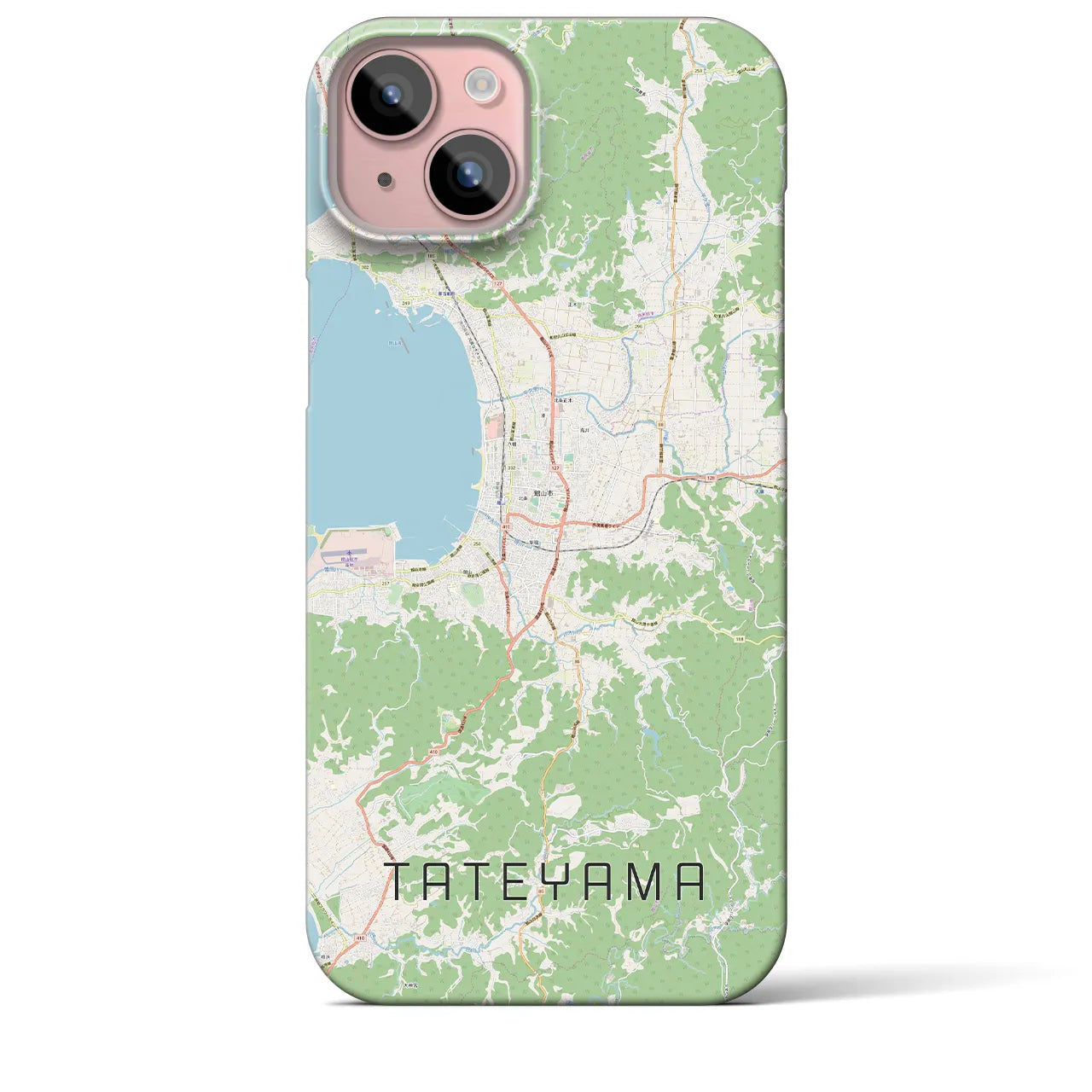 【館山(千葉県)】地図柄iPhoneケース(バックカバータイプ)