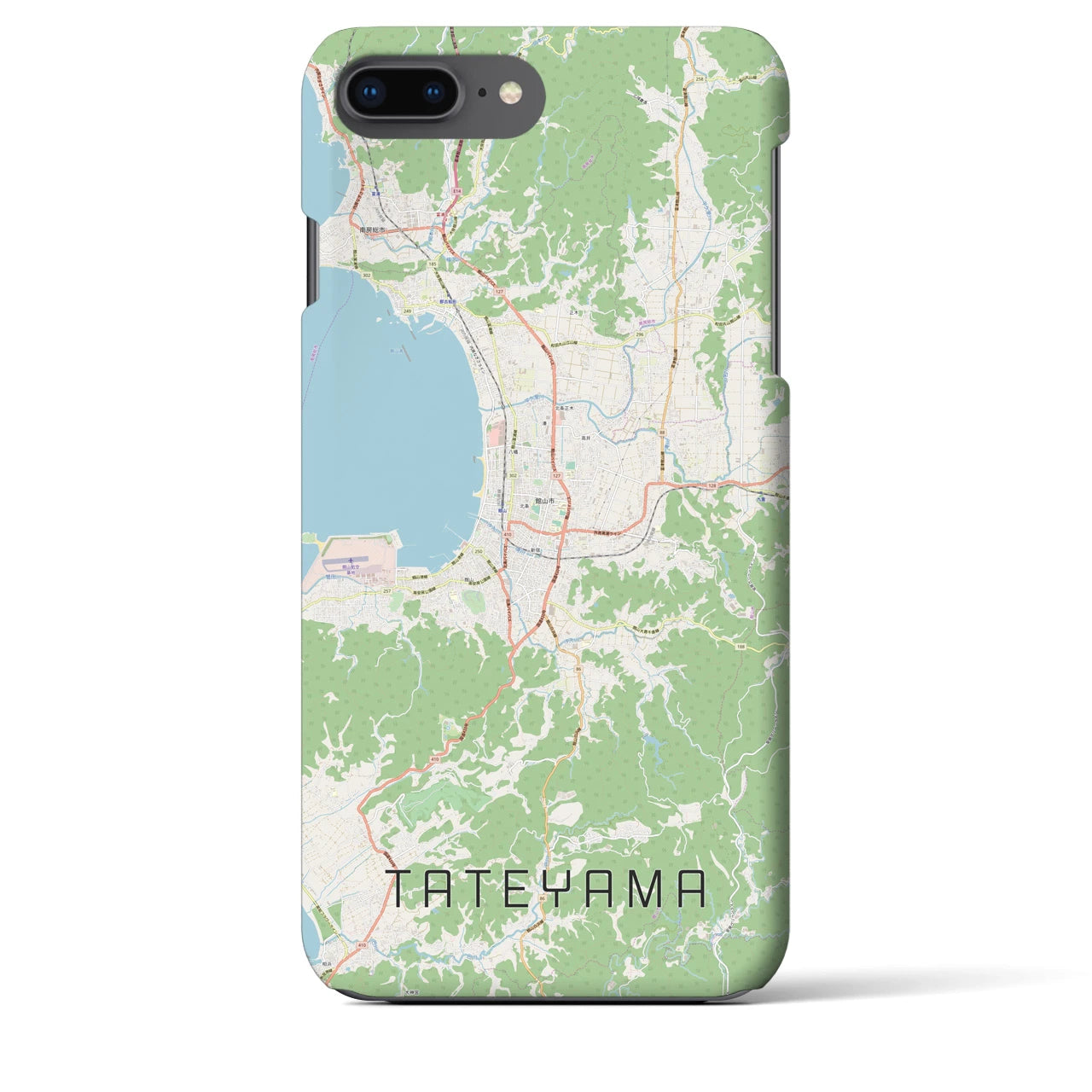 【館山(千葉県)】地図柄iPhoneケース(バックカバータイプ)