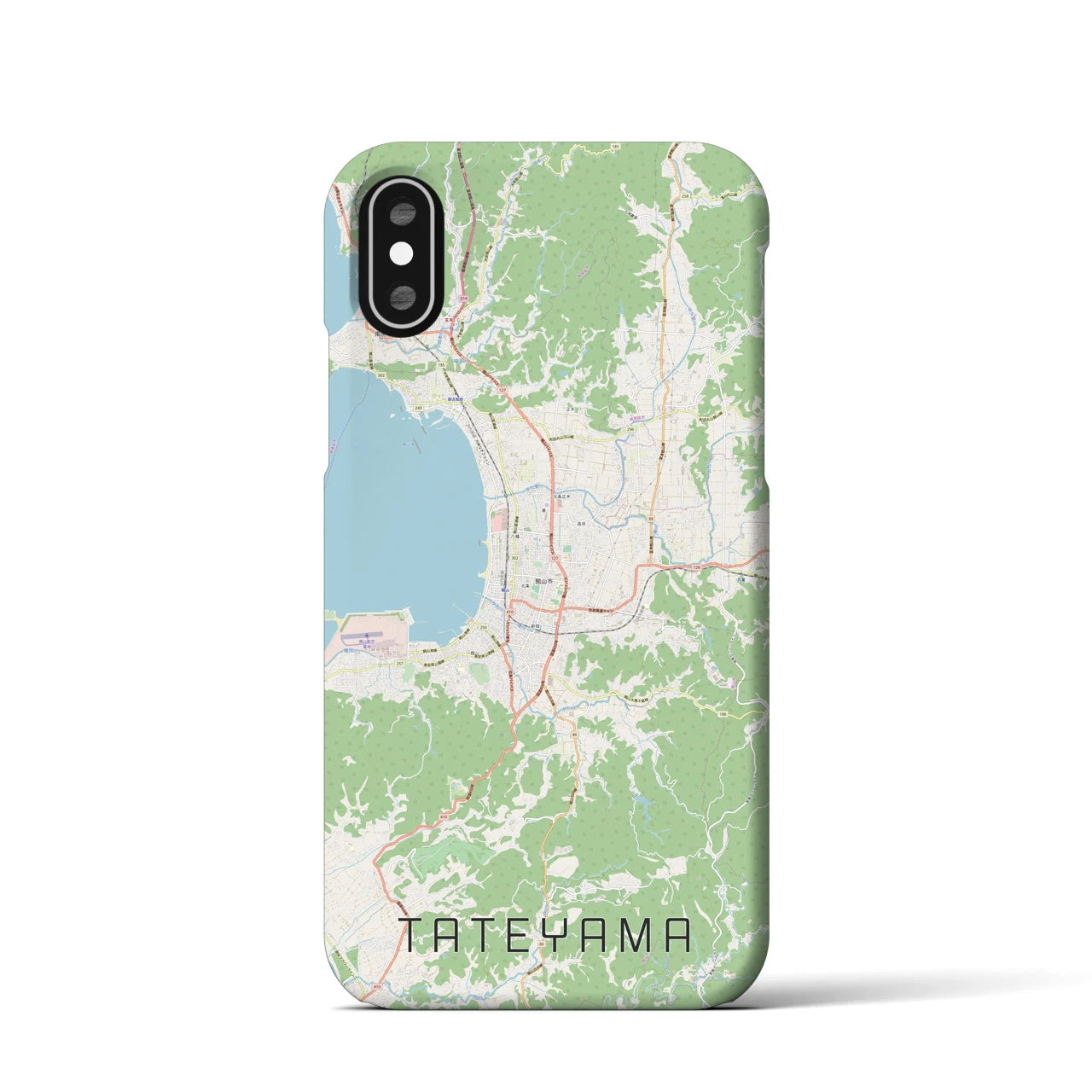 【館山(千葉県)】地図柄iPhoneケース(バックカバータイプ)