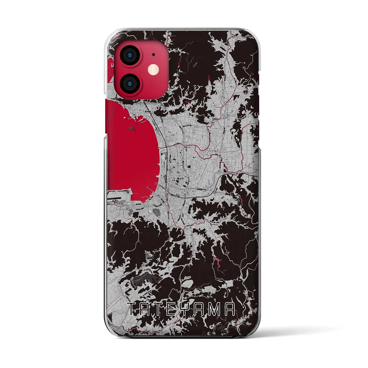 【館山(千葉県)】地図柄iPhoneケース(クリアタイプ)