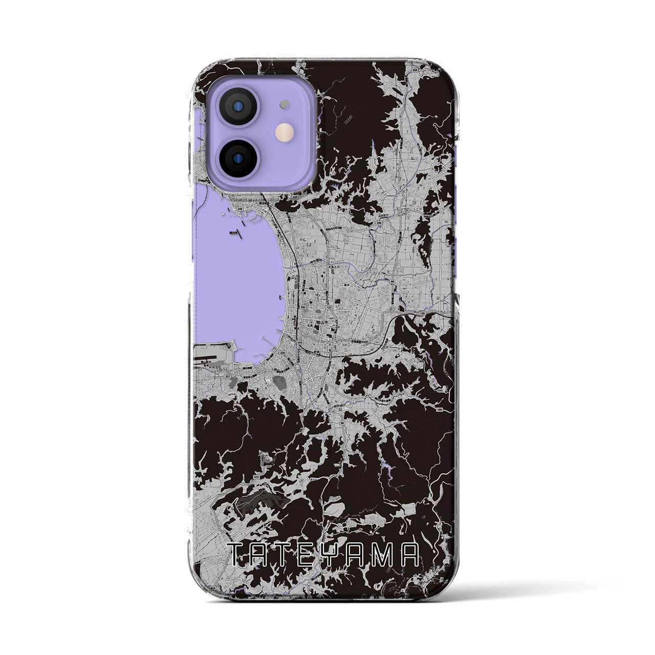 【館山(千葉県)】地図柄iPhoneケース(クリアタイプ)