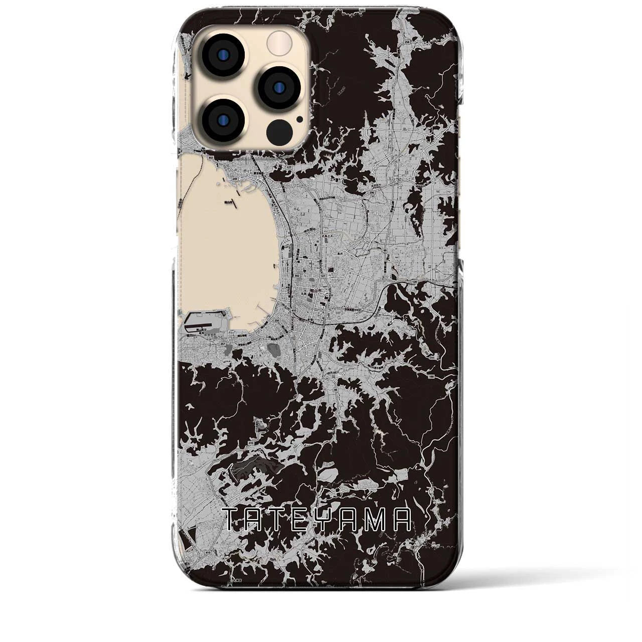 【館山(千葉県)】地図柄iPhoneケース(クリアタイプ)