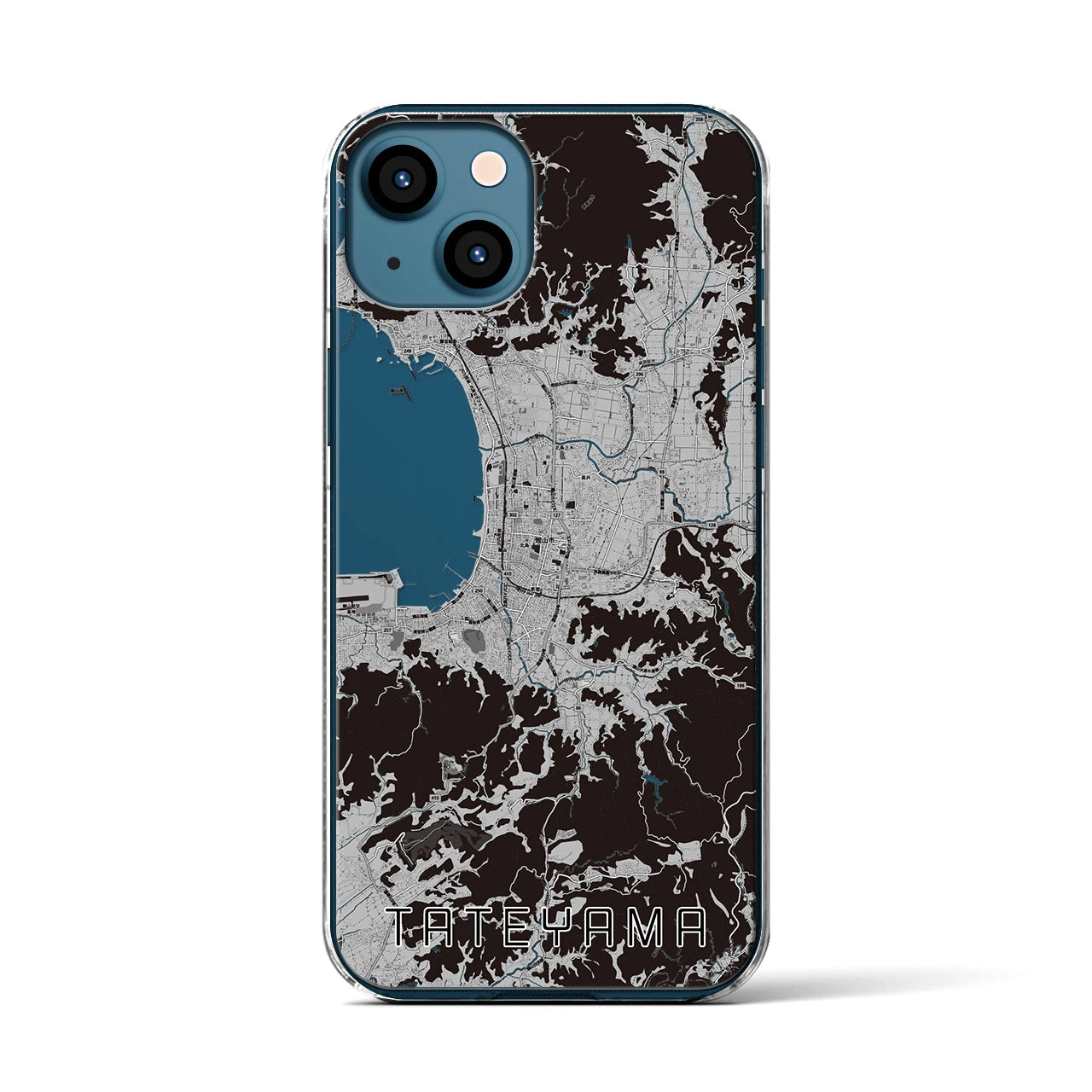 【館山(千葉県)】地図柄iPhoneケース(クリアタイプ)