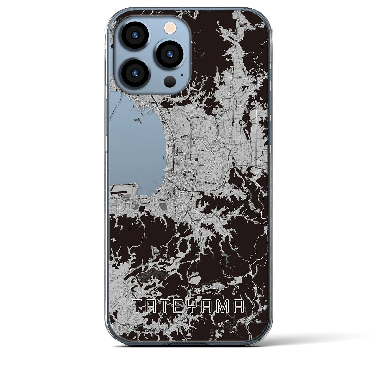 【館山(千葉県)】地図柄iPhoneケース(クリアタイプ)