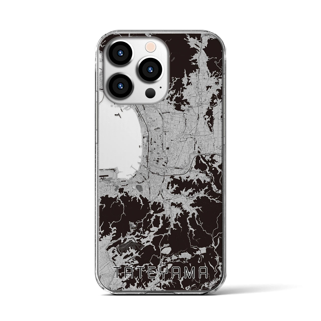 【館山(千葉県)】地図柄iPhoneケース(クリアタイプ)