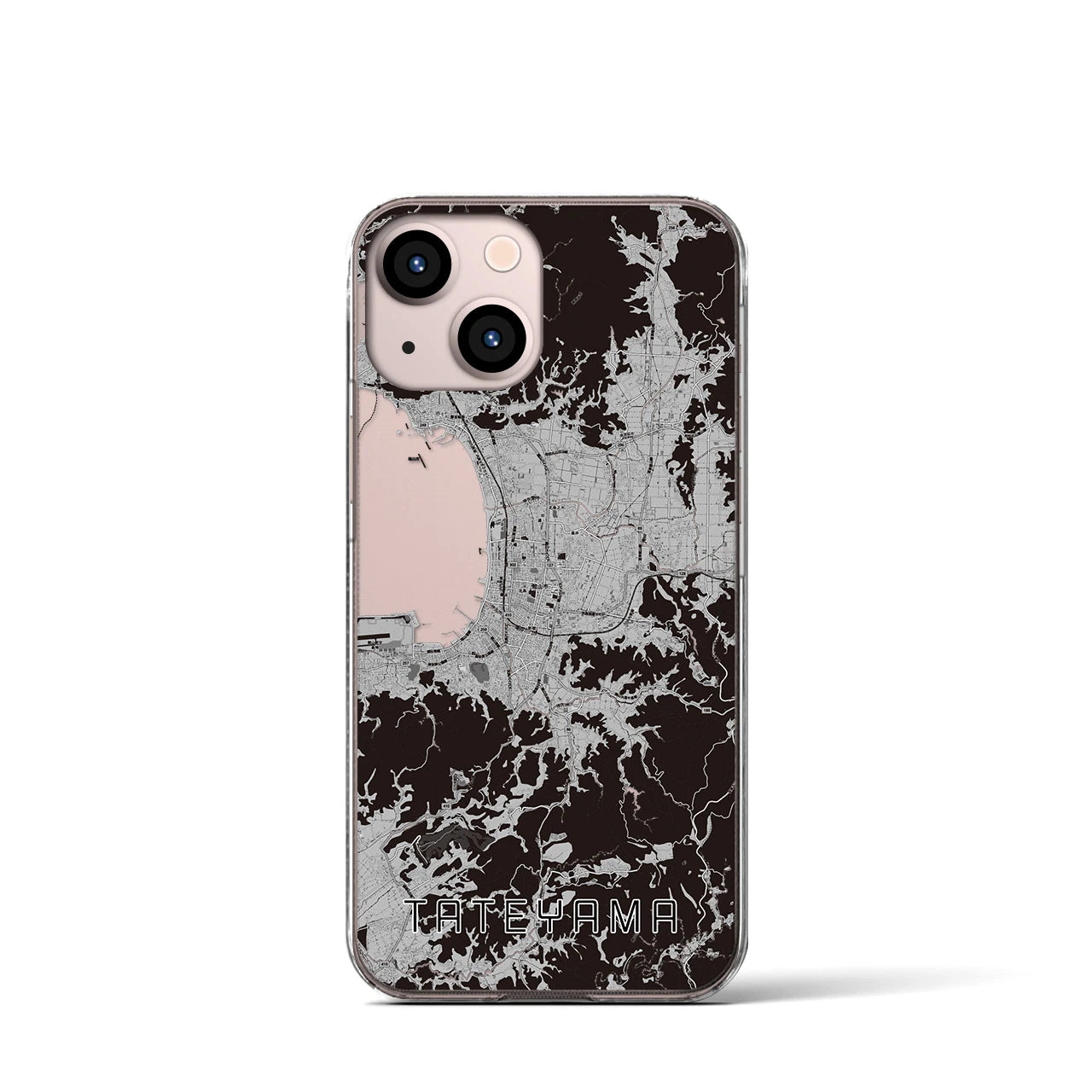 【館山(千葉県)】地図柄iPhoneケース(クリアタイプ)